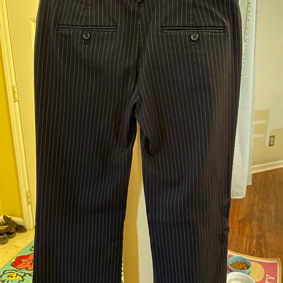 Express Design Studio “Editor” slacks. Pinstripe, flare leg. 4 regular. NWOT - Picture 5 of 15